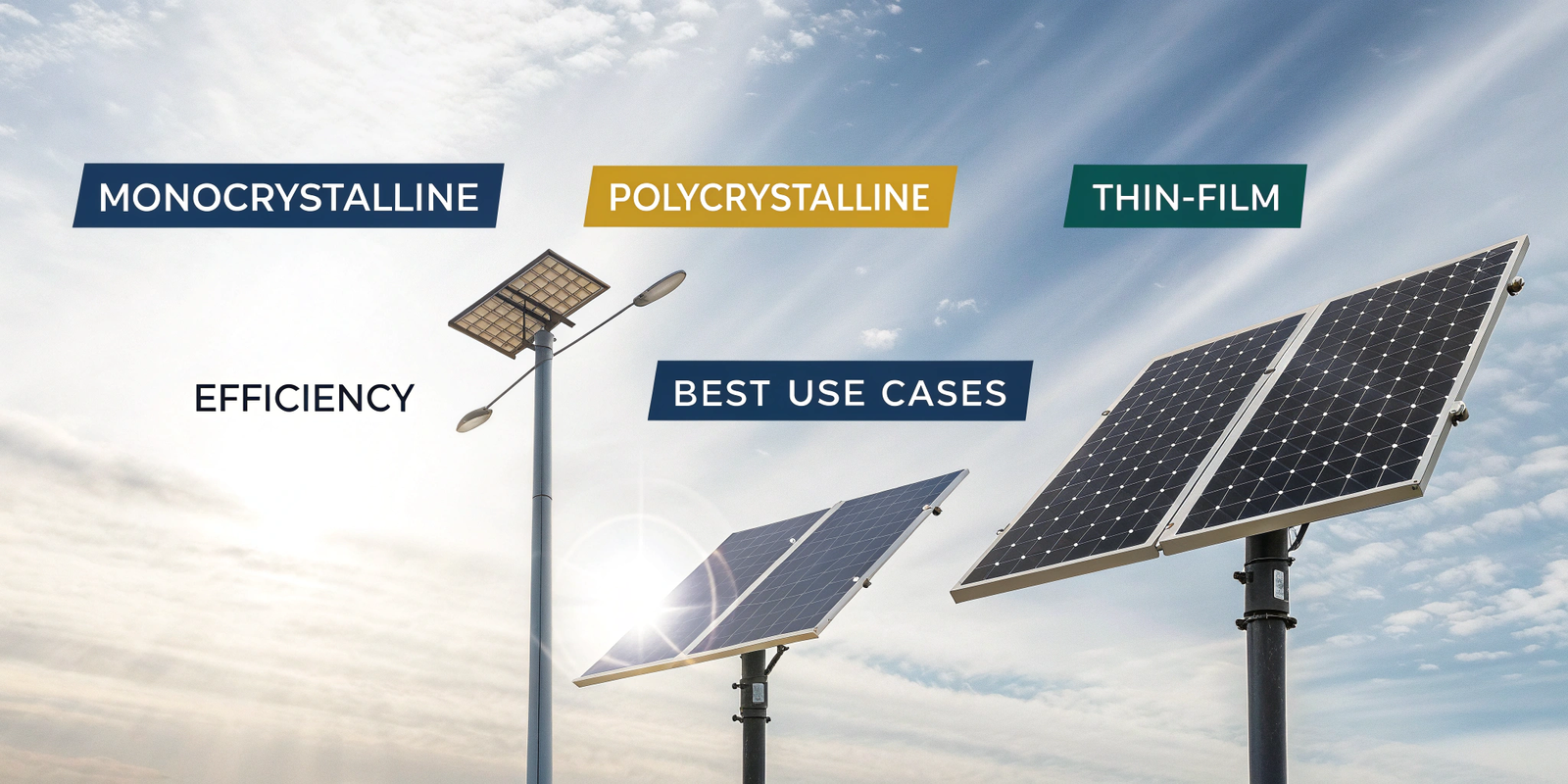 components of smart solar streetlight