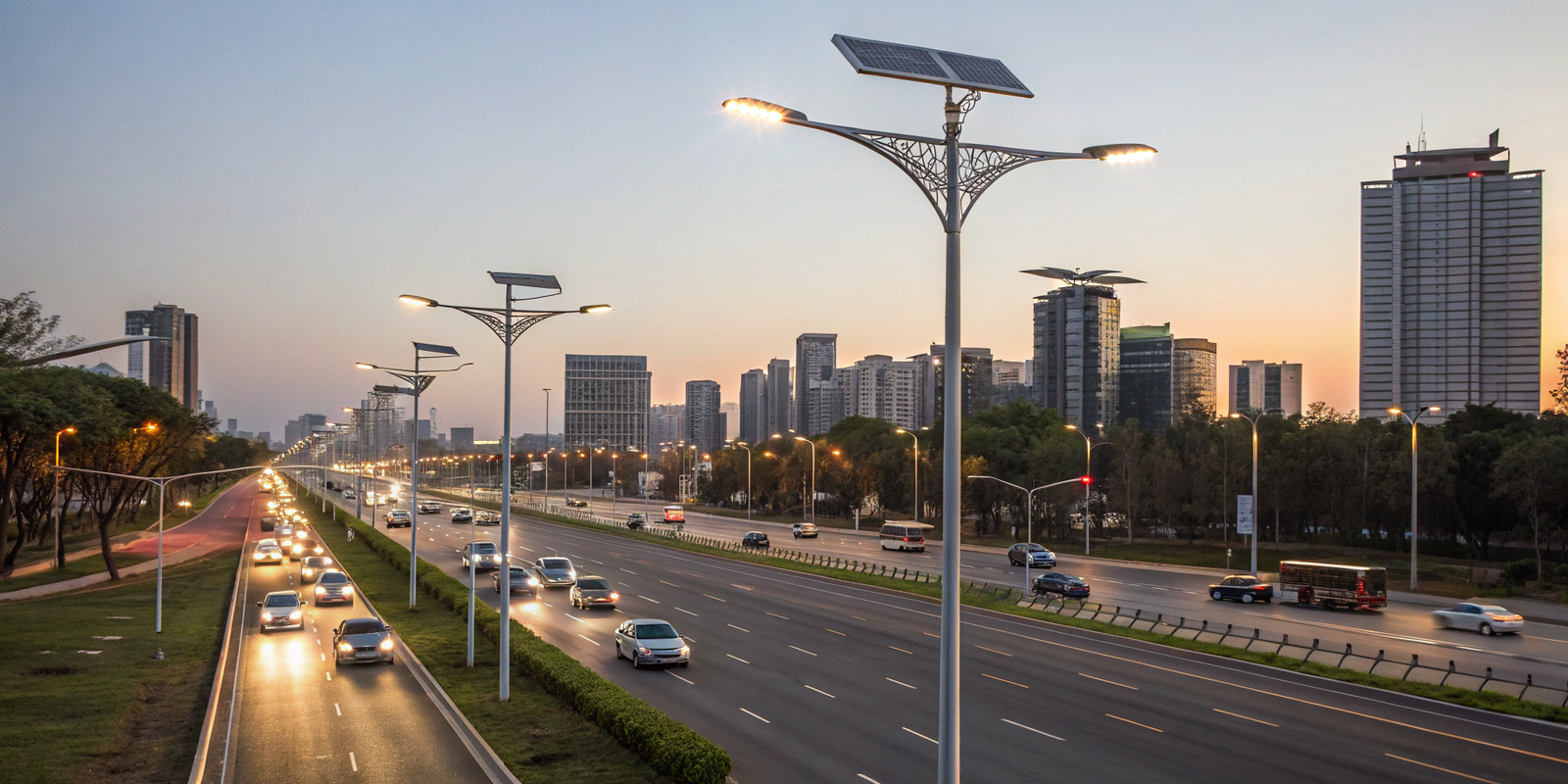 Solar lights in different environments