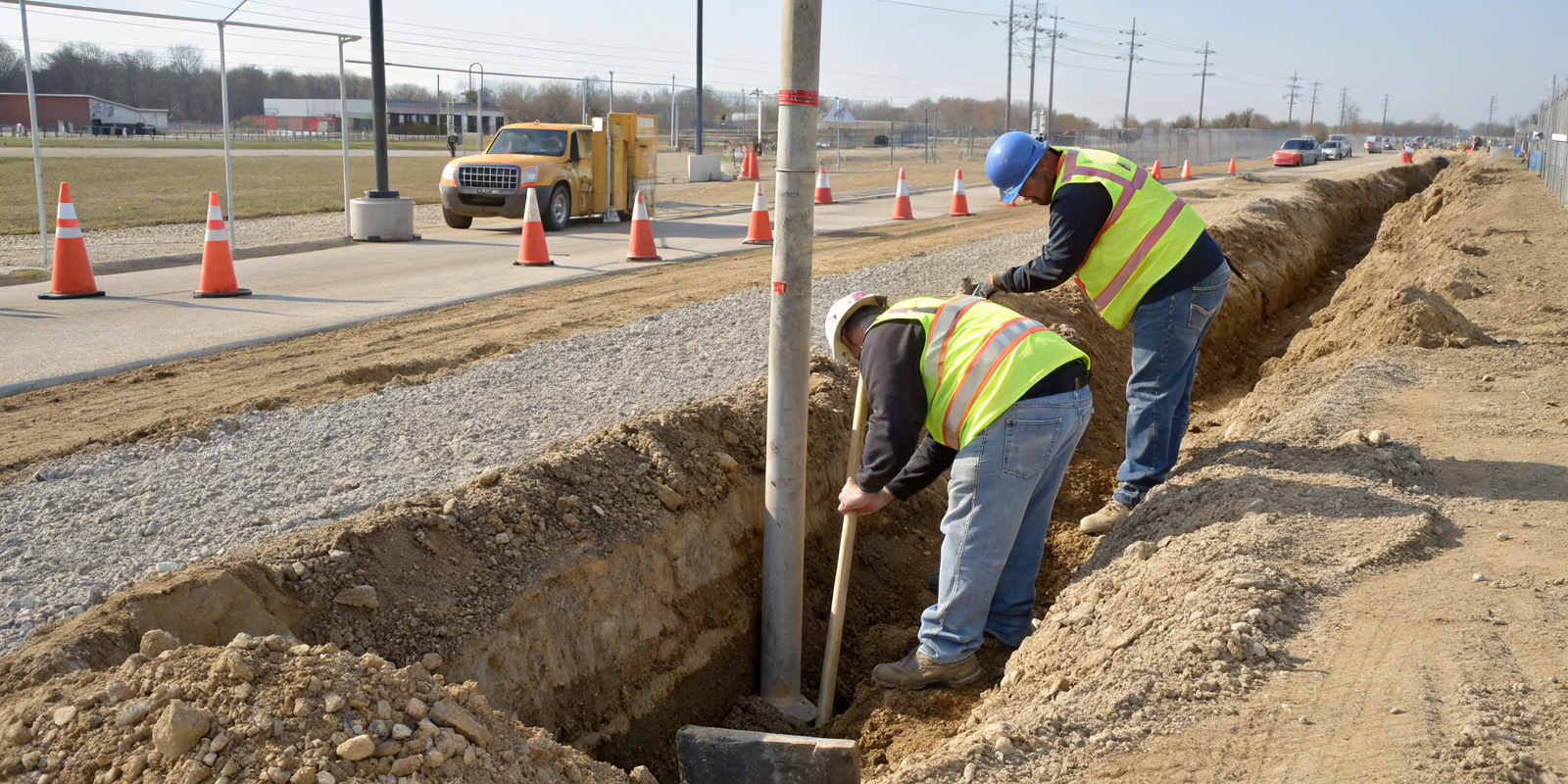 proper pole foundation install